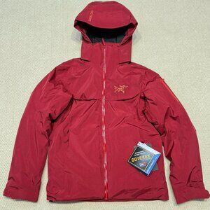 🔥 Arc'teryx Bordeaux Red GORE-TEX Down Jacket | Cozy + Weather-Ready 🍷